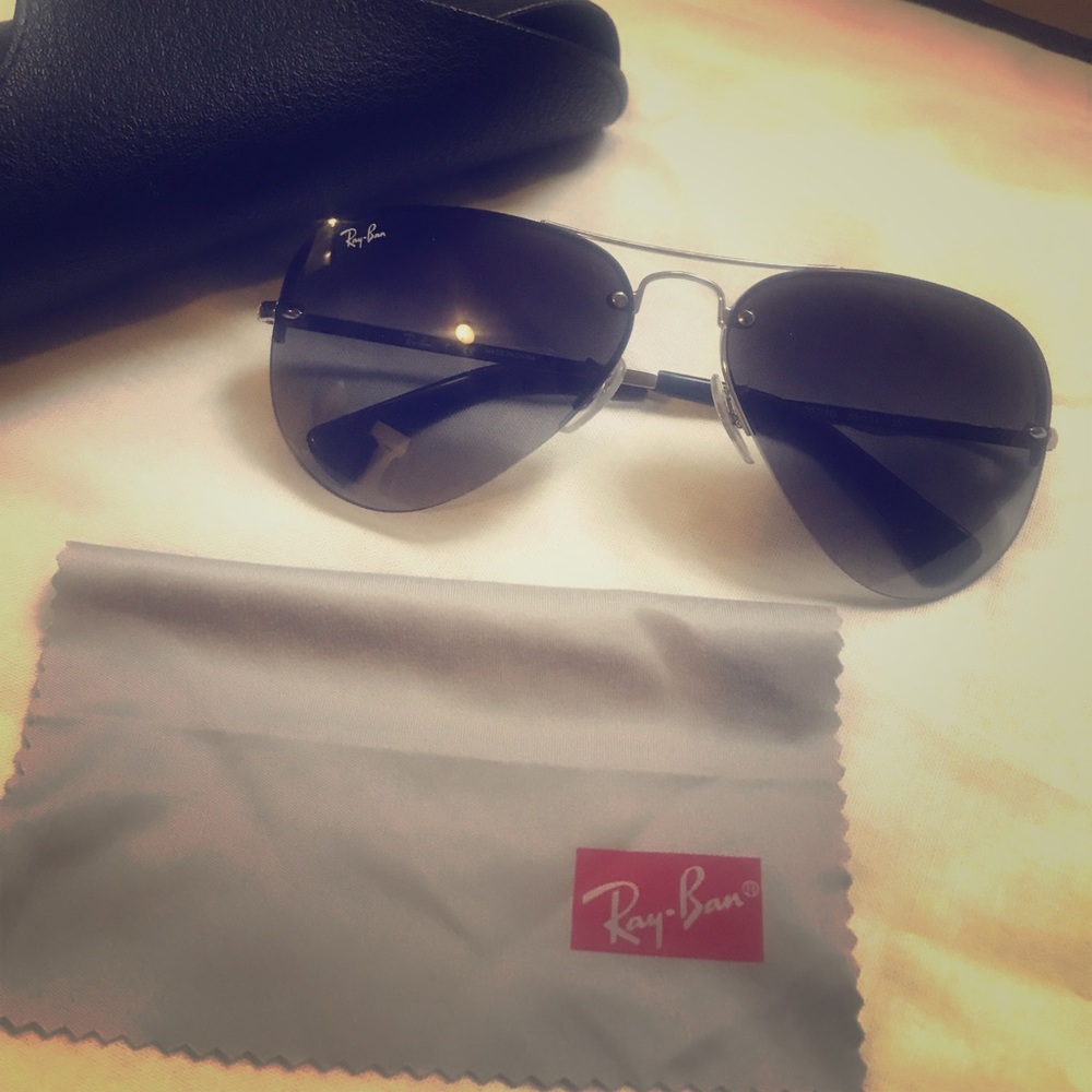 Ray-ban rimless aviators