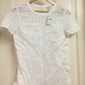 Gorgeous lace J. Crew shirt!