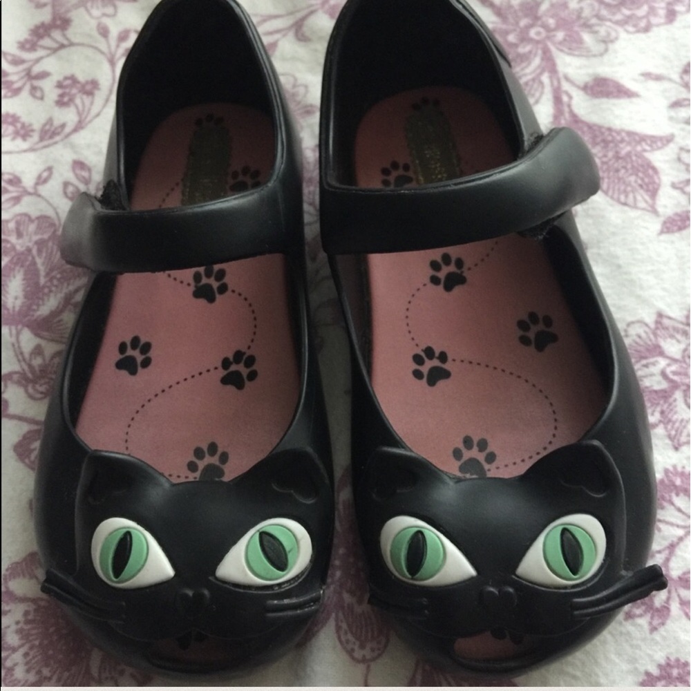 Mini Melissa Black Cat size 9 Toddler