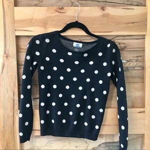 Fitted Polka Dot Sweater