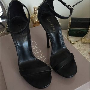 Black barely there stilettos!