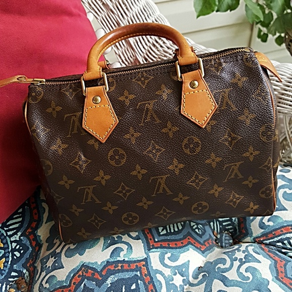 SOLD!π»OUTSIDE PICS!π»π» LV SPEEDY 25 BAGπ» - Picture 3 of 8