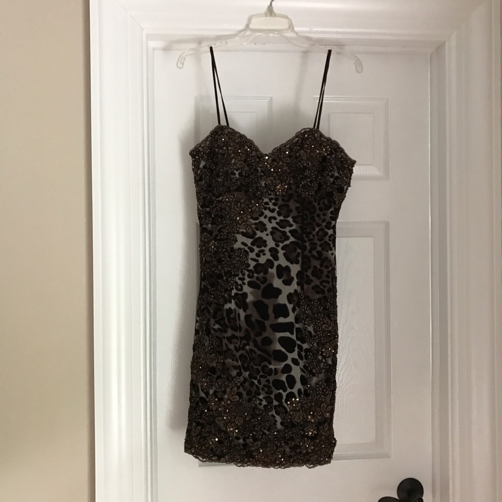 Jovani Evening Beaded Cocktail Dress