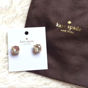 With Box, kate spade Gumdrop Earrings (Clear)