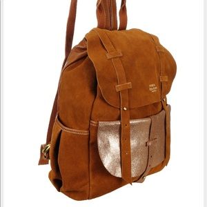 Mia Louise designer suede & leather backpack
