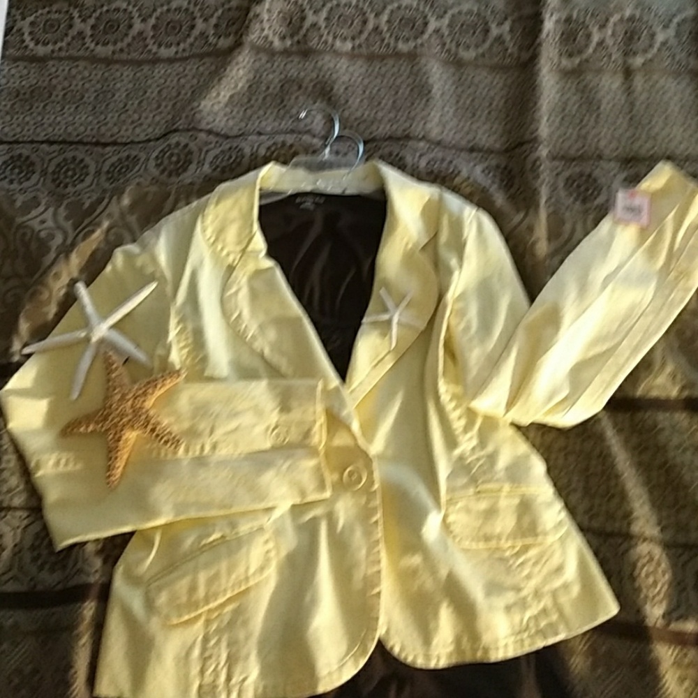 Springy Yellow Blazer- NEW W/Tags- XXL