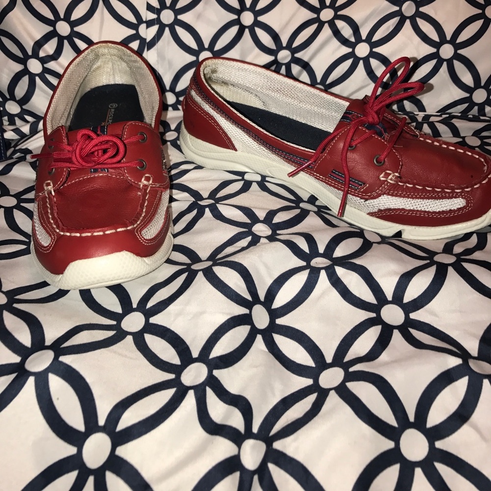 Women's Casual Leather Mesh Boat Shoes