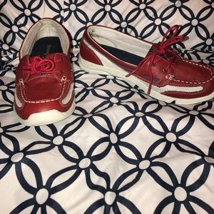 Women's Casual Leather Mesh Boat Shoes