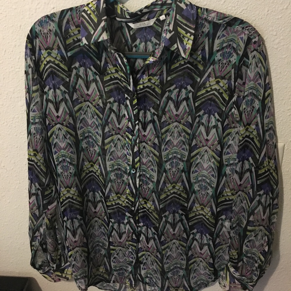 Multicolor print shirt