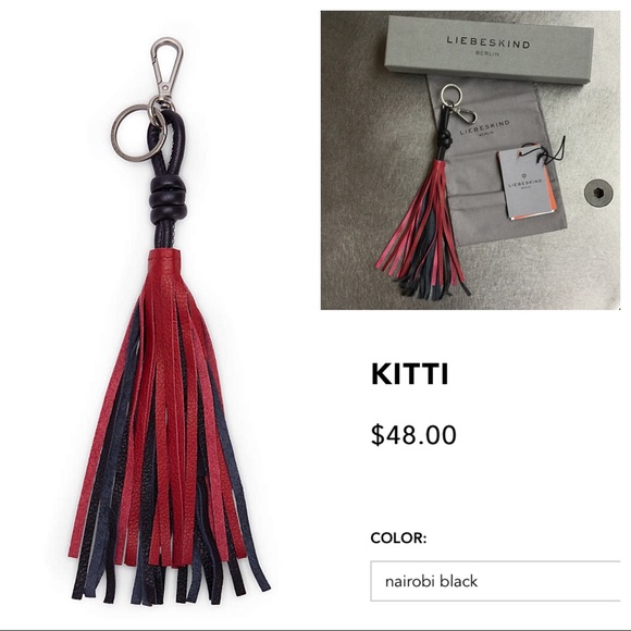 Liebeskind Accessories - NIB LIEBESKIND Leather Tassel, keyring & carabiner