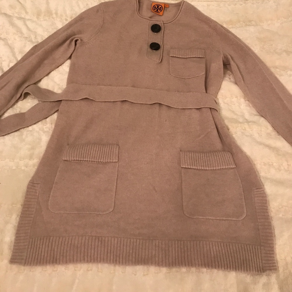 Tory Burch Cashmere Tunic Henley Pullover size S
