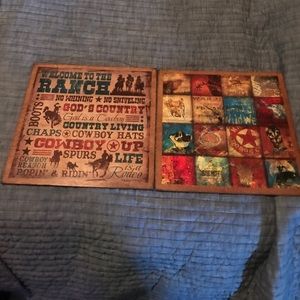 Very cute western decor !!