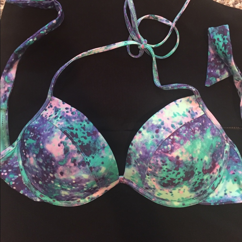 LA Hearts push up swim top