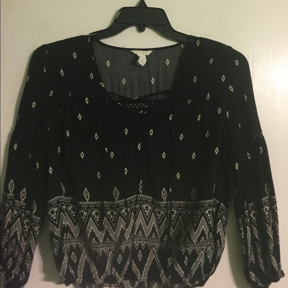Aztec Print Blouse