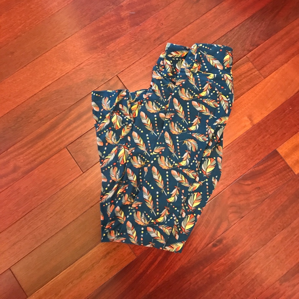 feather leggings