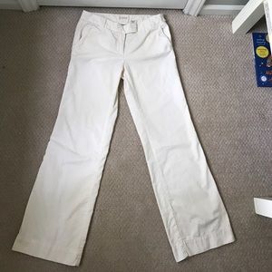 JCrew City Fit cream chinos, 00S