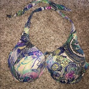 Victoria Secret paisley push up bikini top