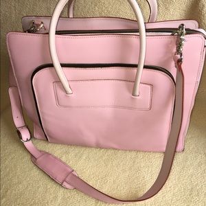 Pink laptop bag