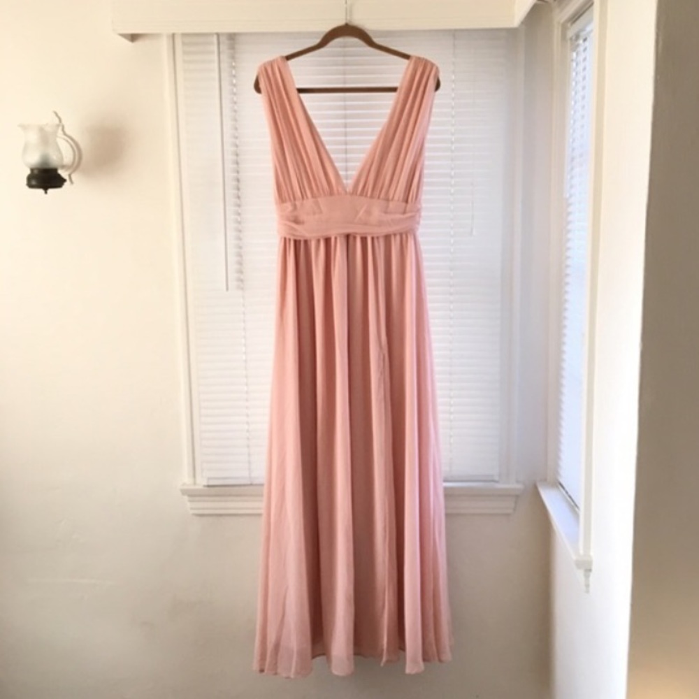 Lulu's Blush Maxi Dress