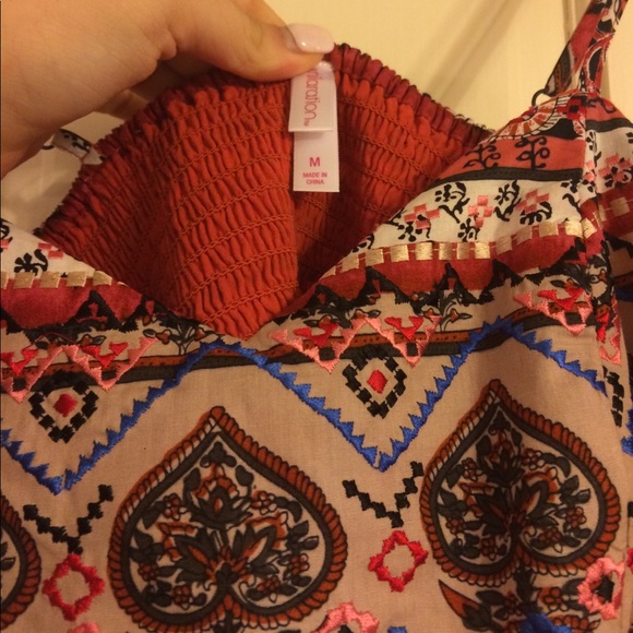 Orange plus multicolored maxi dress - Picture 4 of 4