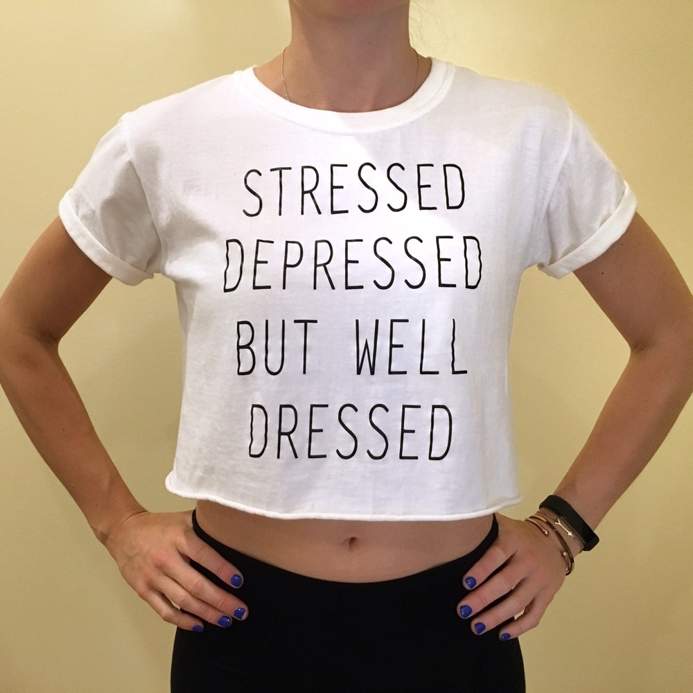 ‼️LAST CHANCE‼️ Graphic Tee, White Crop Top