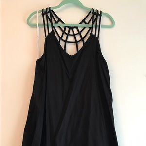 Black RVCA Strappy Backed Dress