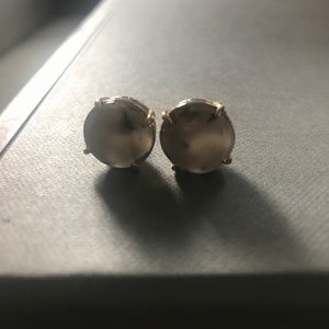 Kate Spade stud earrings - grey colored stones