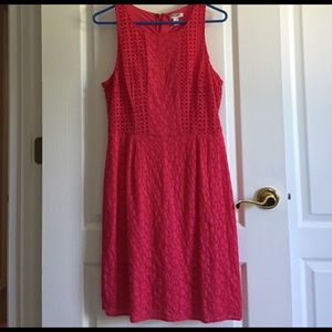 Old Navy Coral/Pink Eyelet Dress