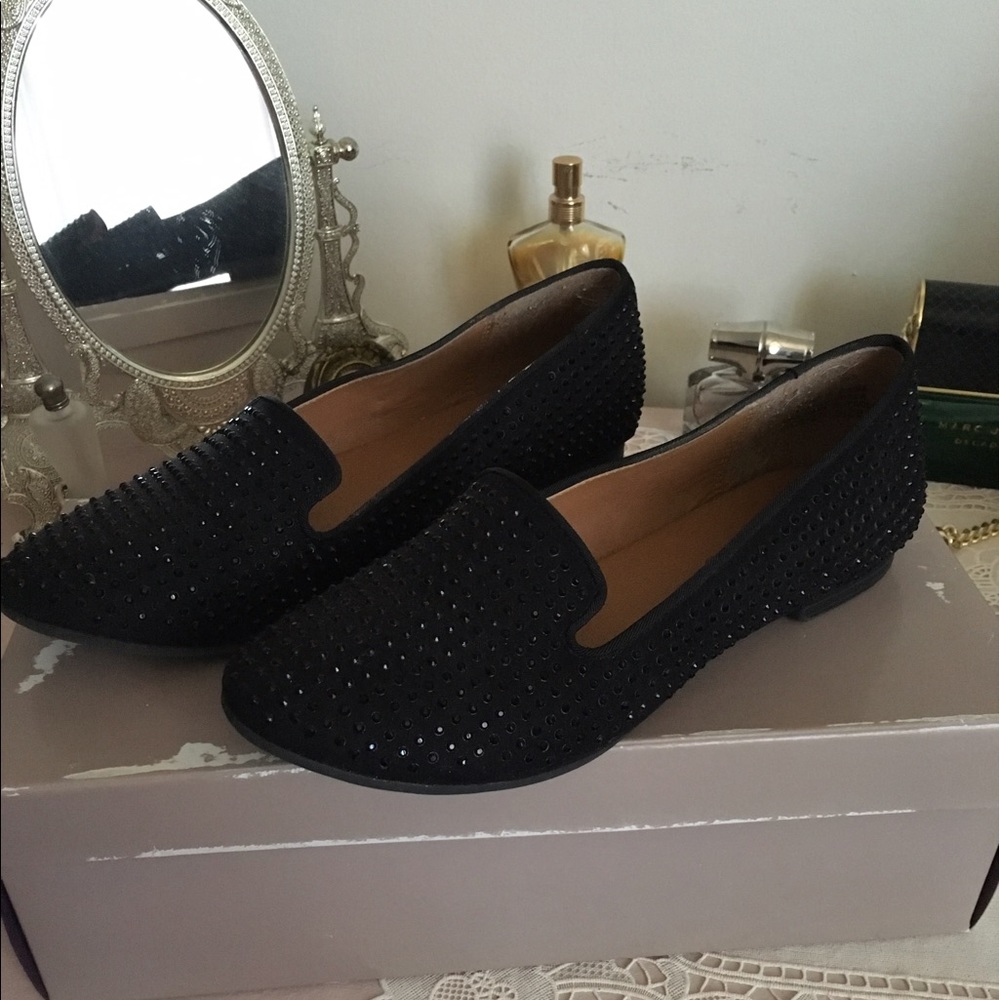 Black Sparkly loafers