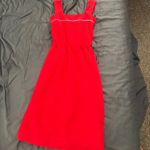 Red vintage dress