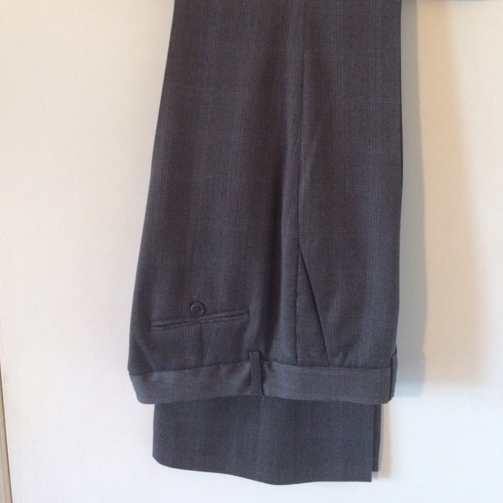 Theory Gray Check Pattern Pants