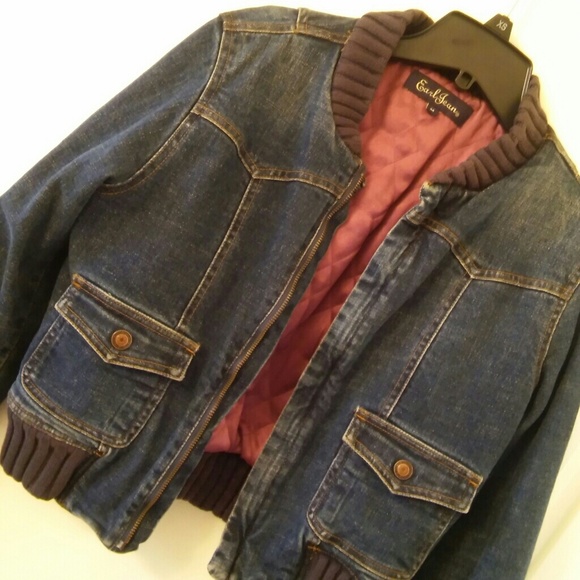 padded jean jacket
