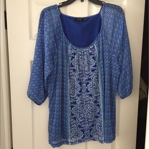 Apt. 9 Peasant Blouse. Size 0X.