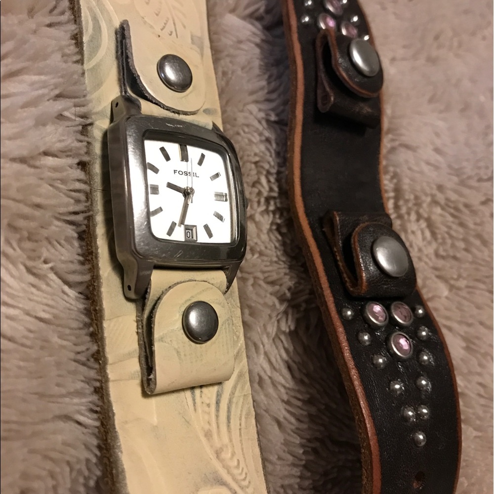 Fossil watch with interchangeable band!