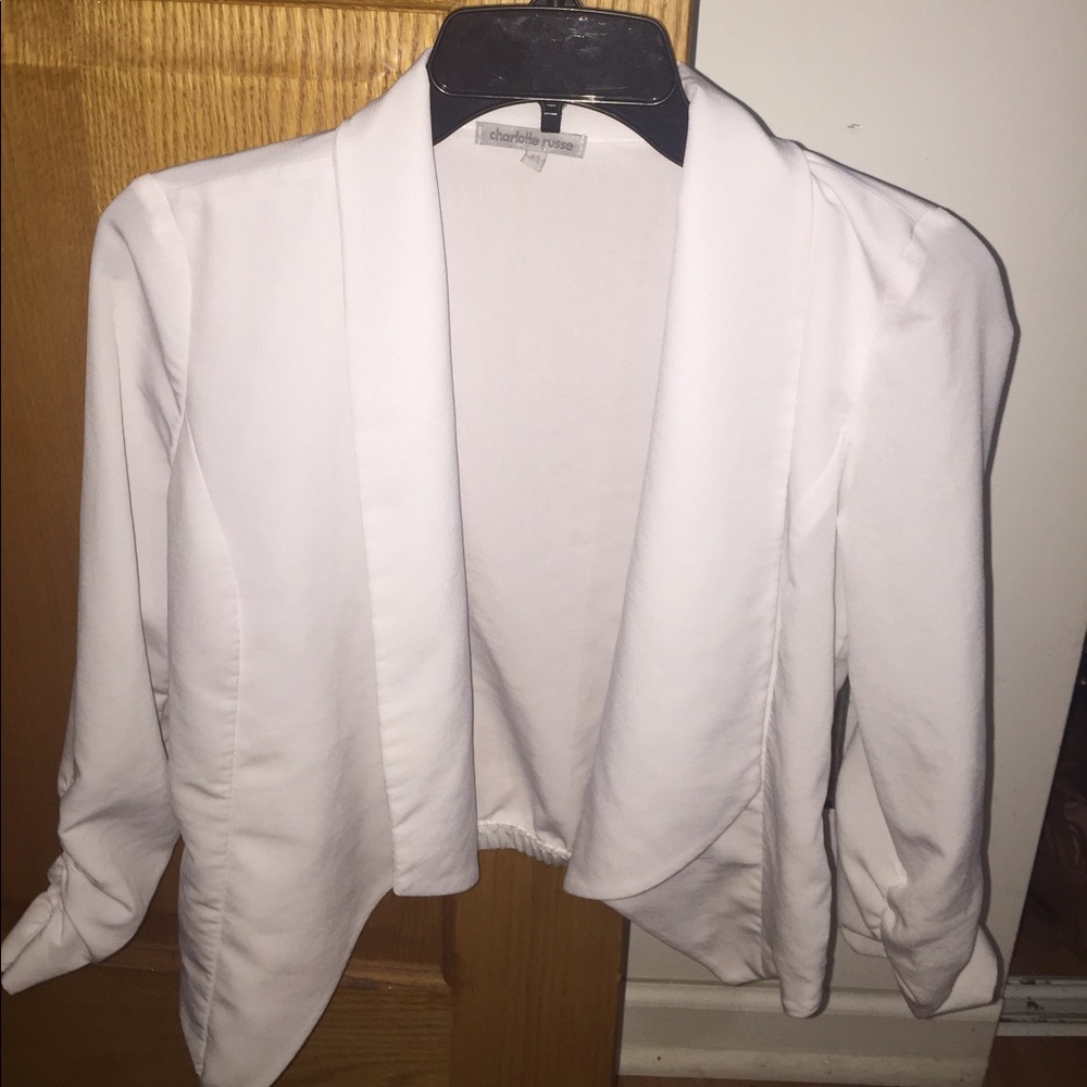 White blazer jacket