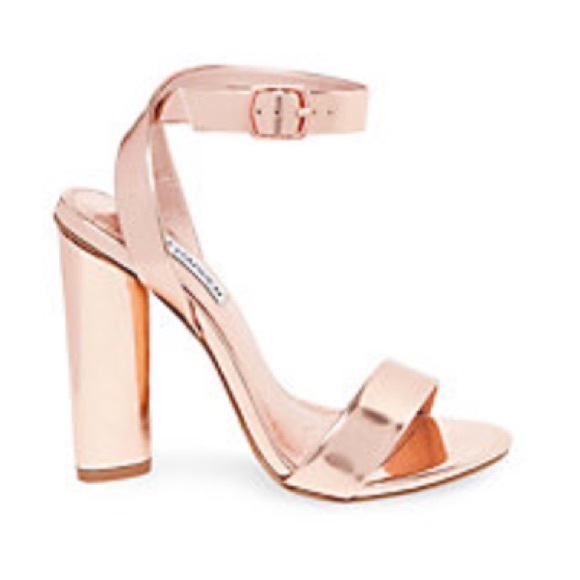 Steve Madden Shoes - Steve Madden Rose Gold Ankle Strap Shoes