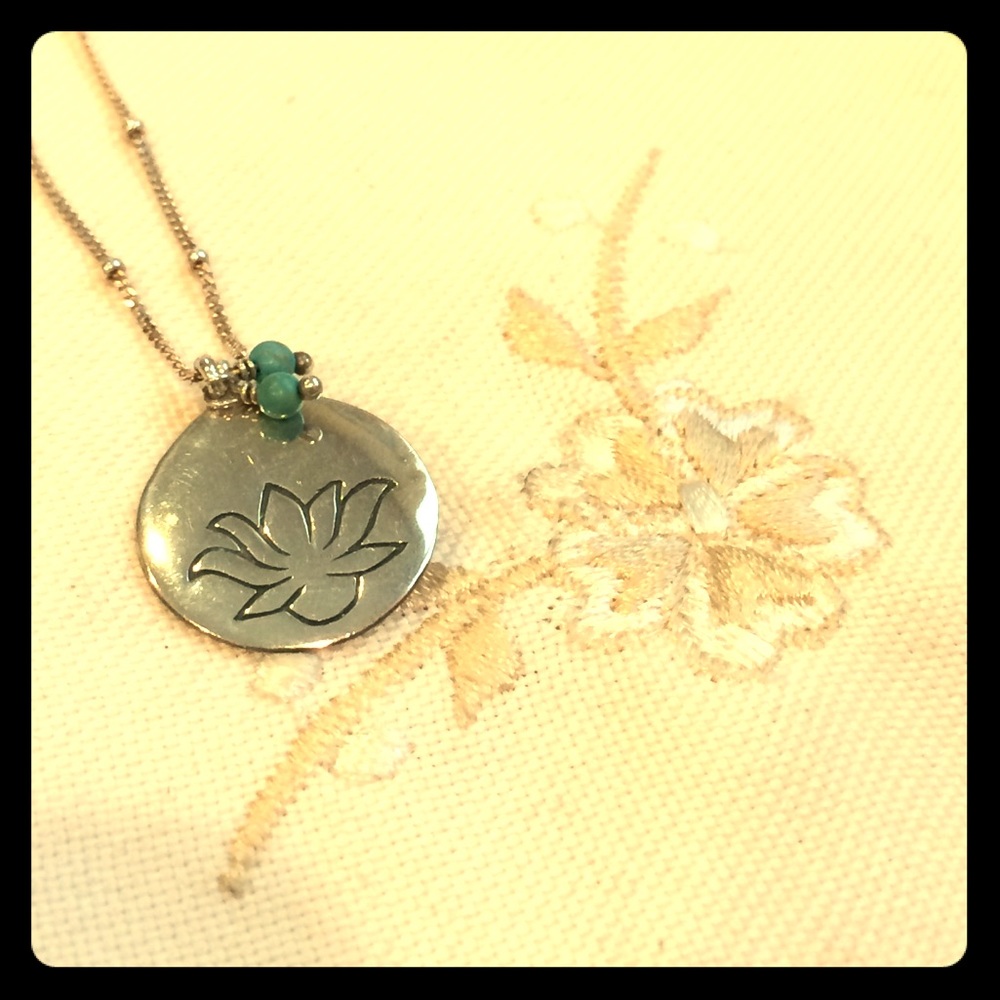 Sterling Silver Lotus Necklace