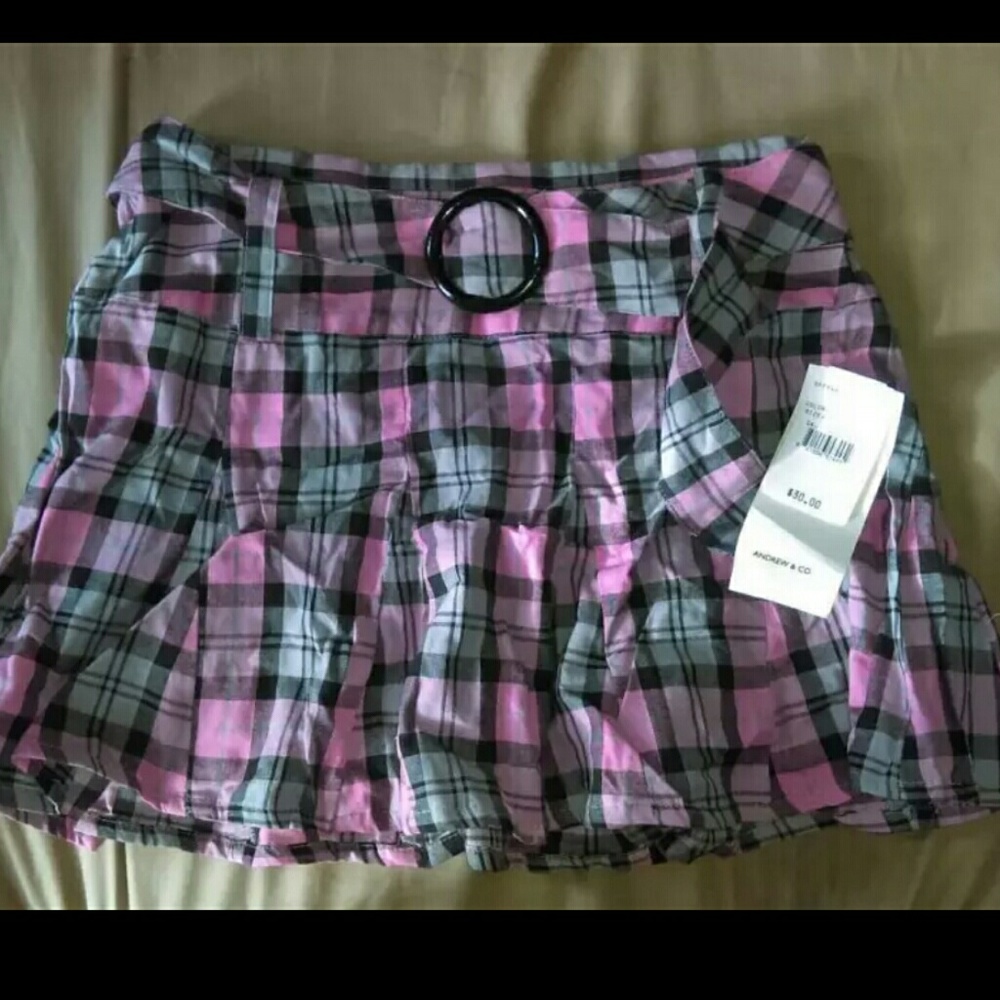 Plaid Mini Skirt