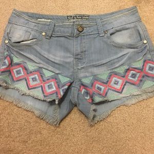 Denim shorts