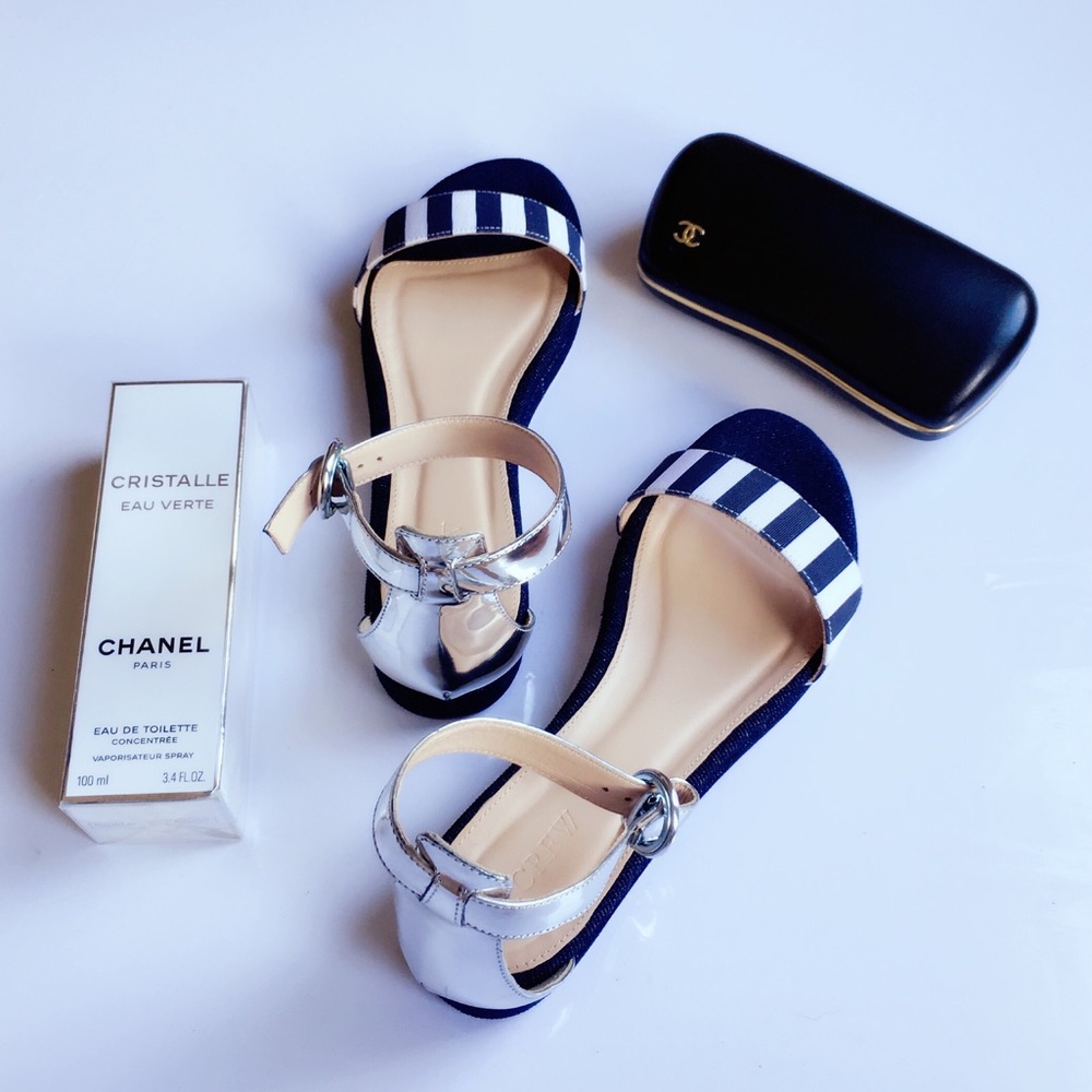 🍋HP🍋Brand new J.crew striped sandals NWT