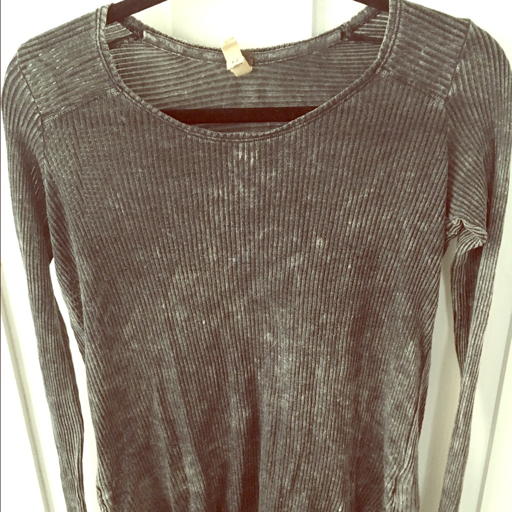 Sheer, free people, long sleeved shirt