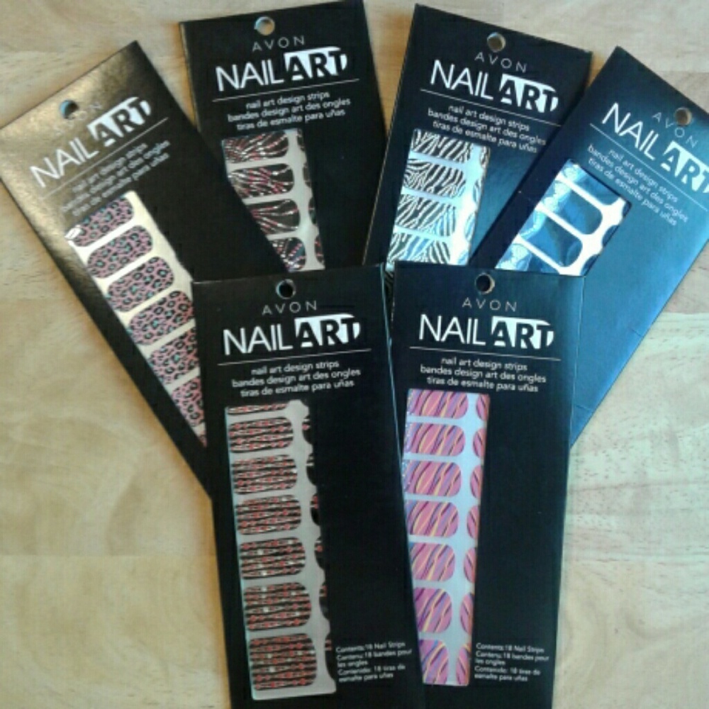 Set of 6 Avon Nail Art