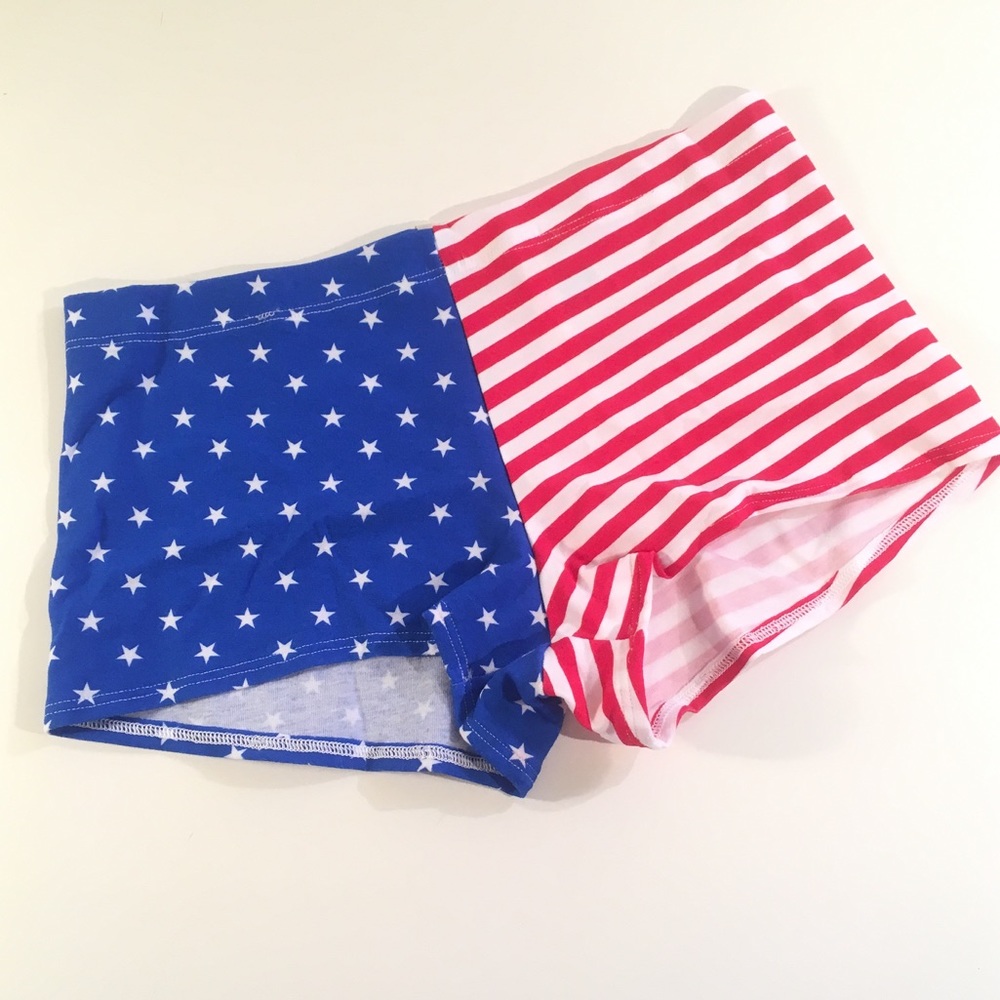 ✨PINK American Flag 🇱🇷 Logo Boyshort✨