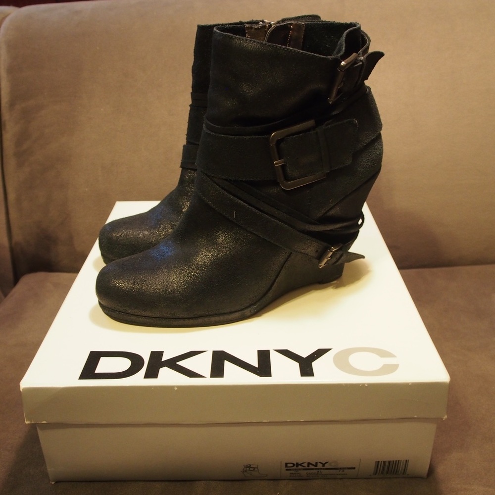 DKNYC Parker Ankle Bootie, 41, black