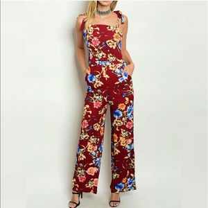 Floral jumpsuit