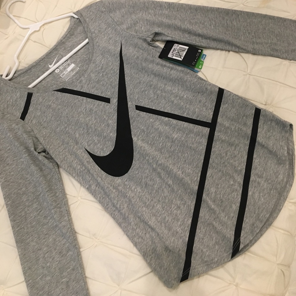 NWT NIKE long sleeve cotton drifit - Picture 1 of 5