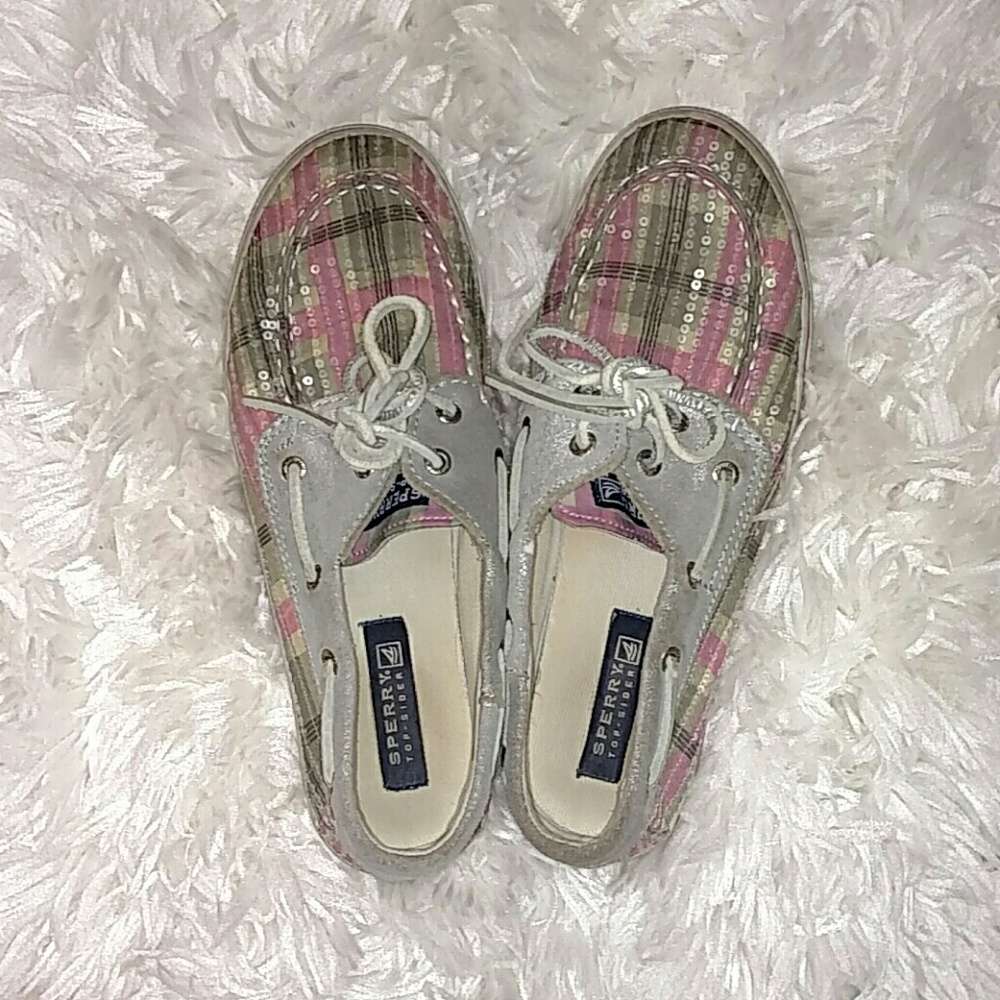 Plaid Sequin Sperry Boat Shoes