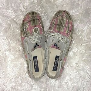 Plaid Sequin Sperry Boat Shoes