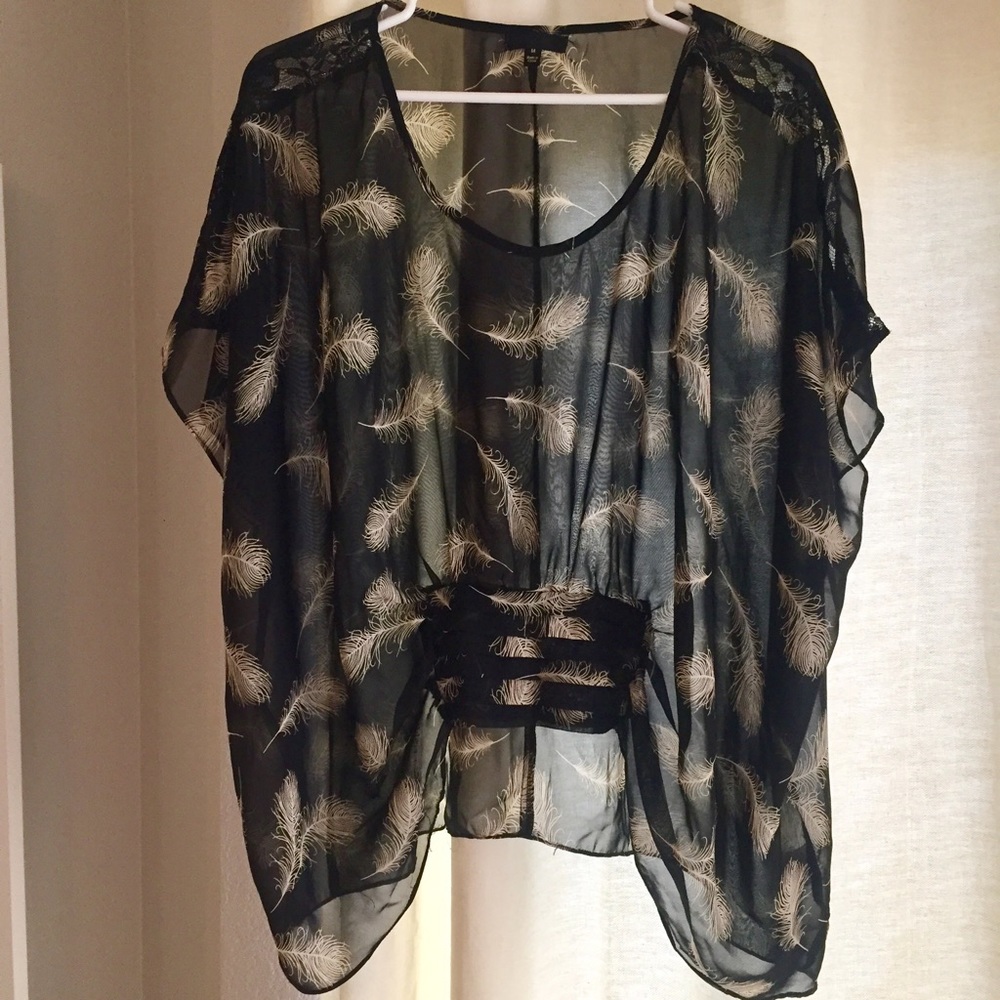 Sheer Feather Top