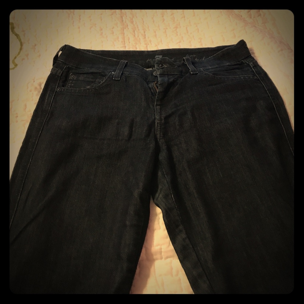 7 for all man kind boot cut  dark jeans